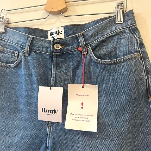 ROUJE Paris Marais Jeans in Indigo Double stone size 32 NEW! New with tags! - Picture 6 of 11